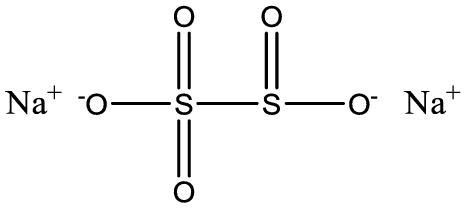 Estrutura Metabissulfito de Sódio
